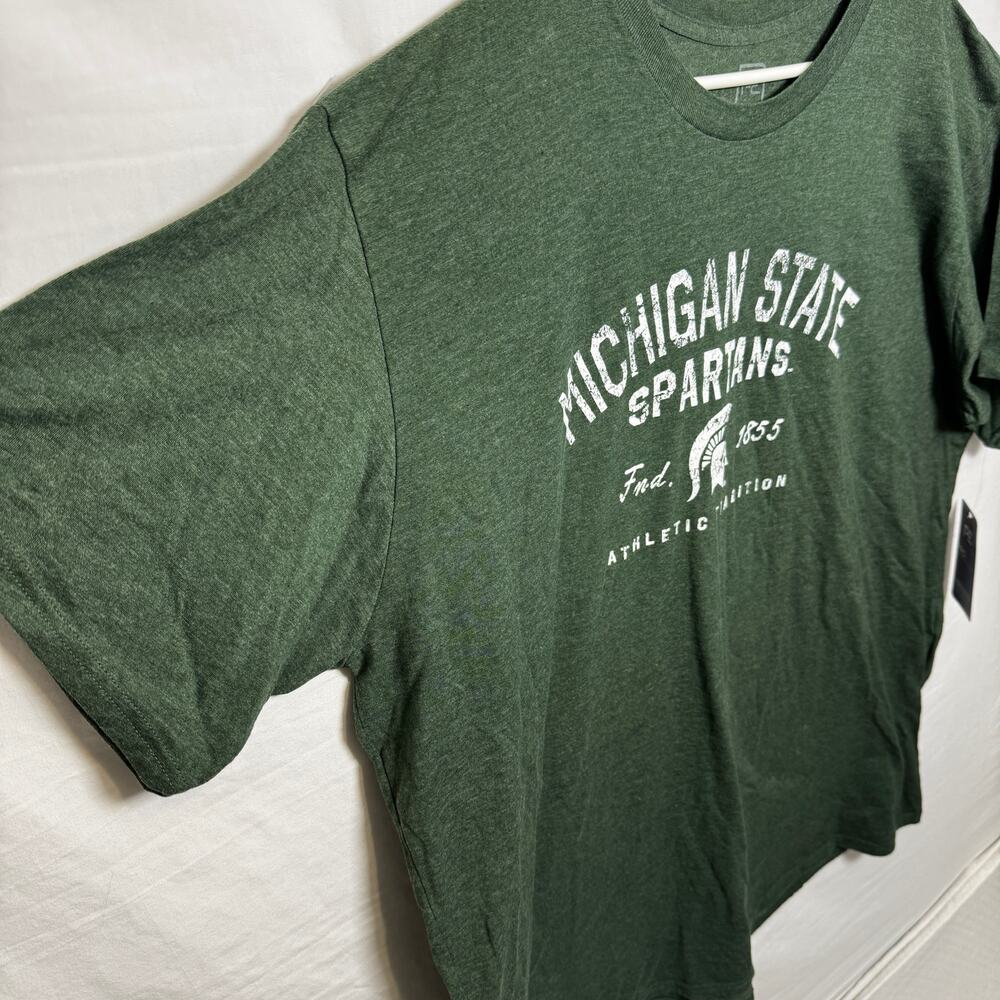 Michigan State Spartans T Shirt Mens 3XL Green NWT Pro Edge NCAA - Picture 4 of 9